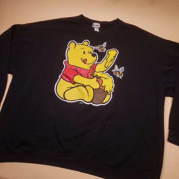 Vintage Winnie the Pooh Walt Disney World Big Pooh Sweater Crewneck Mens 3XL - Picture 4 of 14